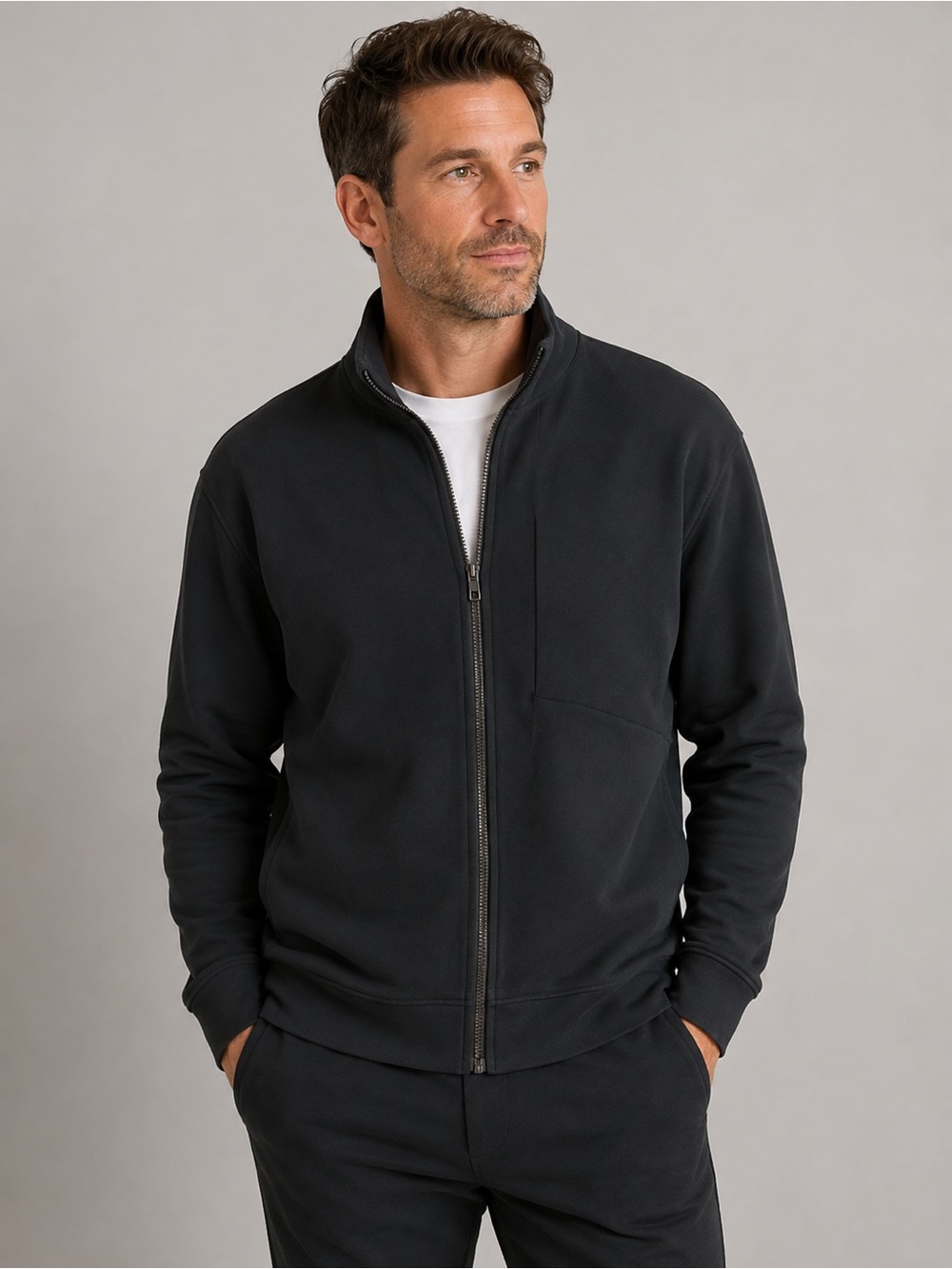 Lululemon Sojourn Jacket Mens 2XL Black Full Zip Warpstreme Track Outdoors